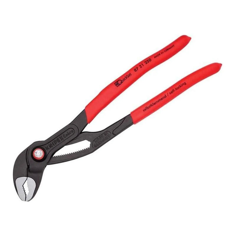 Knipex Cobra® Quickset Water Pump Pliers PVC Grips 250mm