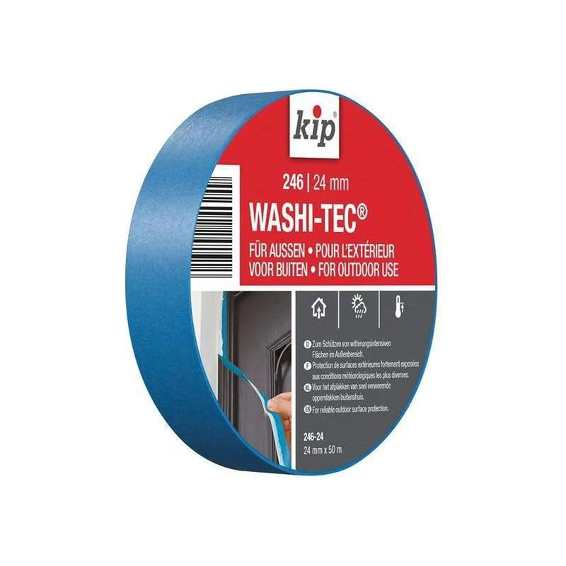 Kip® 246 Premium Outdoor WASHI-TEC® Masking Tape 24mm x 50m