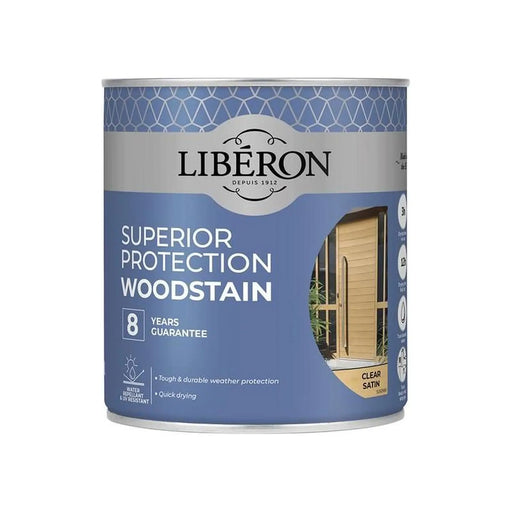 Liberon Superior Protection 8 Year Woodstain Clear Satin 750ml