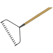 Kent & Stowe Carbon Steel Long Handled Soil Rake, FSC®