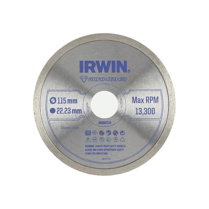 Irwin® Continuous Rim Diamond Blade 115 x 22.23mm