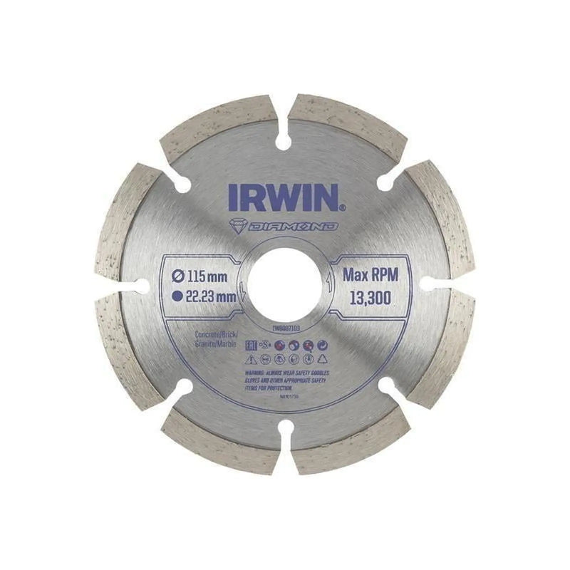 Irwin® Segmented Diamond Blade 115 x 22.23mm