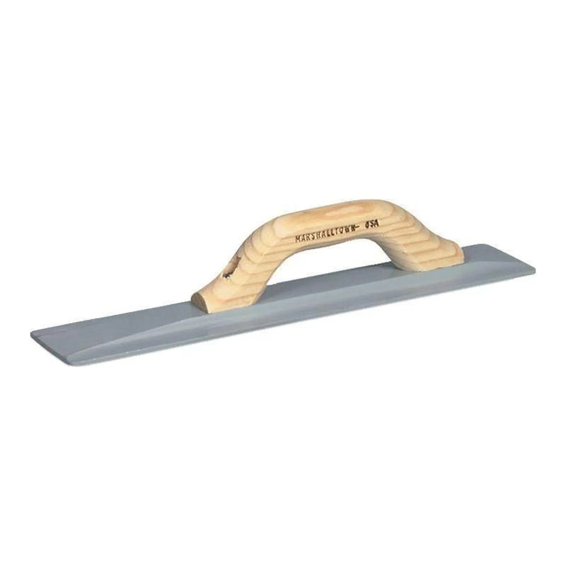 Marshalltown M145 Square Ended Magnesium Float, Shaped Wooden Handle 16 x 3.1/8in
