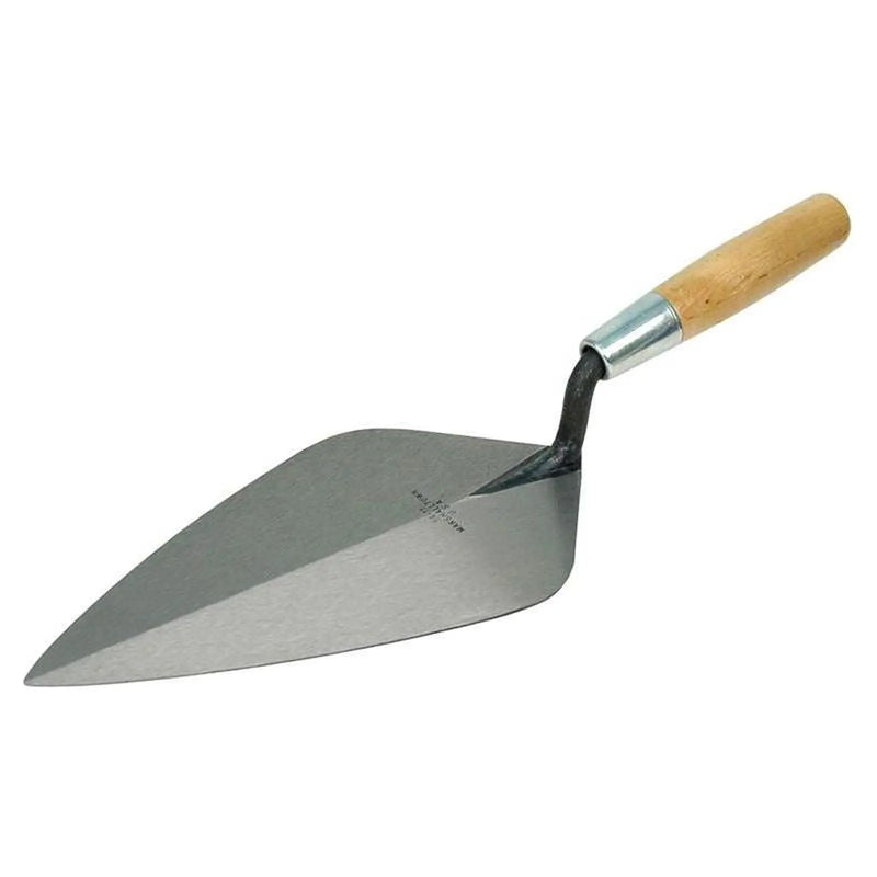 Marshalltown 34 Wide London Pattern Brick Trowel - Wooden Handle 11in