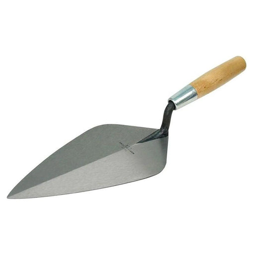 Marshalltown 34 Wide London Pattern Brick Trowel - Wooden Handle 12in