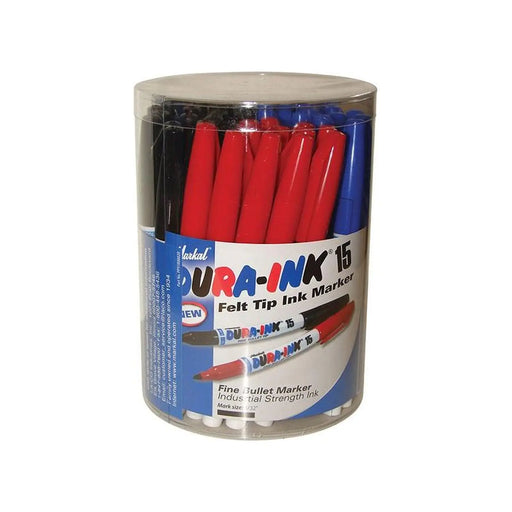 Markal DURA-INK® 15 Fine Tip Marker Mixed Colours (Tub 48)