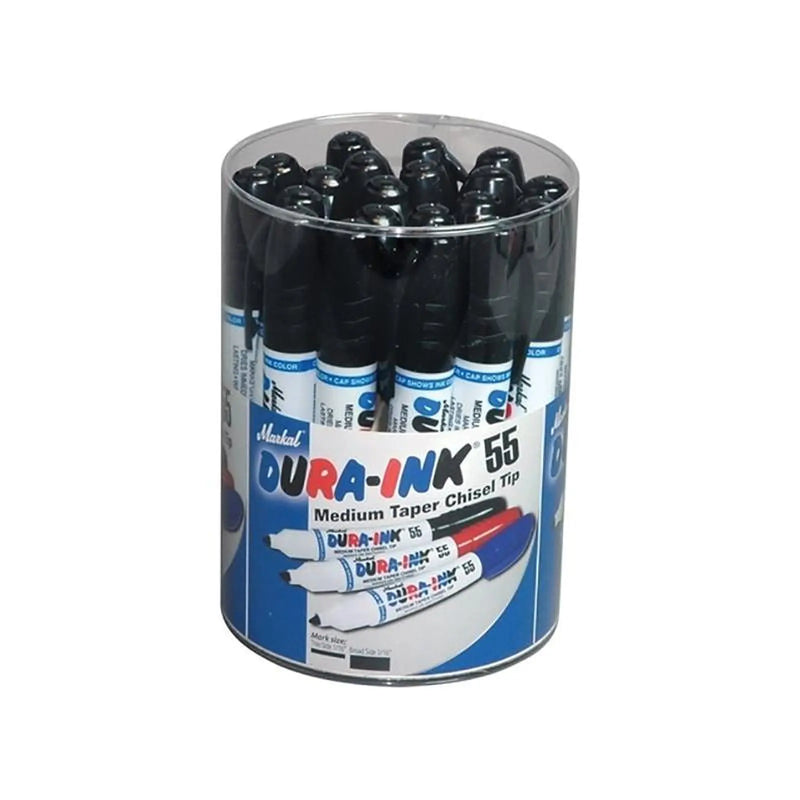 Markal DURA-INK® 55 Medium Taper Marker Black (Tub 20)