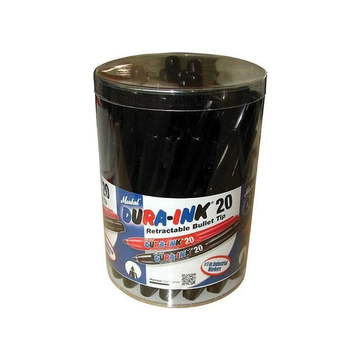 Markal DURA-INK® 20 Retractable Marker - Black (Tub 24)
