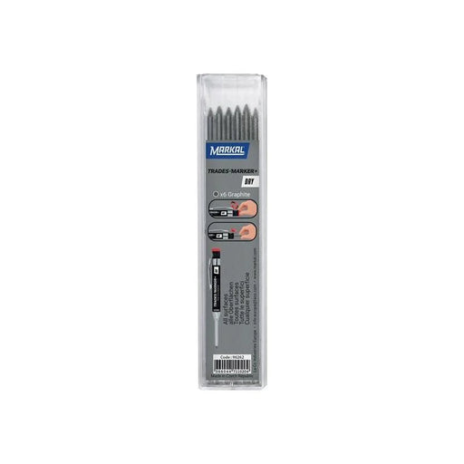 Markal TRADES-MARKER® DRY Graphite Refills (Pack 6)