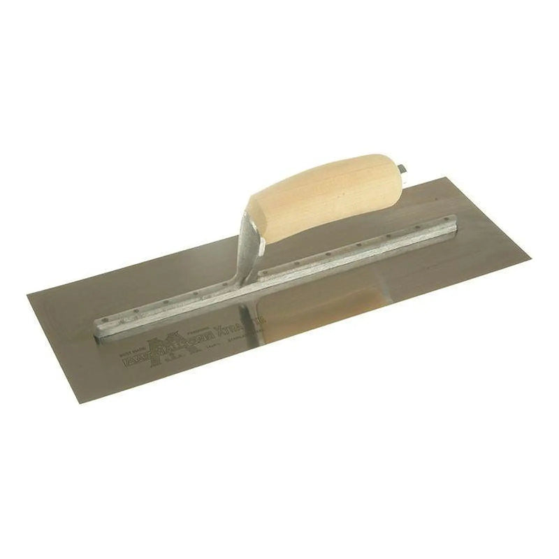 Marshalltown MXS73SS Cement Trowel Stainless Steel Wooden Handle 14 x 4.3/4in