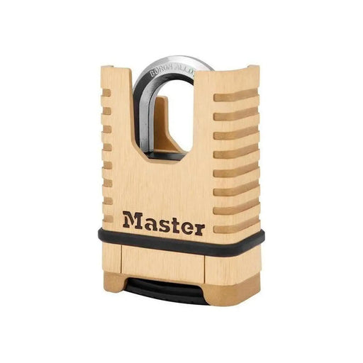 Master Lock Excell™ Closed Shackle Brass Combination 58mm Padlock