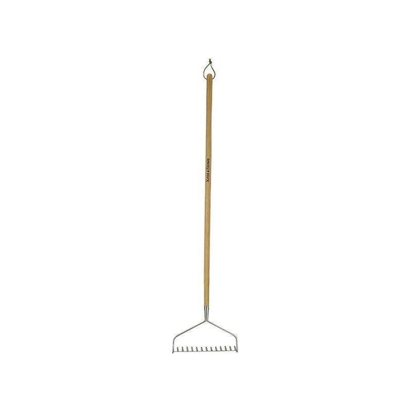 Kent & Stowe Stainless Steel Long Handled Soil Rake, FSC®