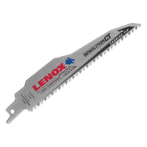 Lenox 656RCT DEMOLITION CT™ Reciprocating Saw Blade 150mm 6 TPI