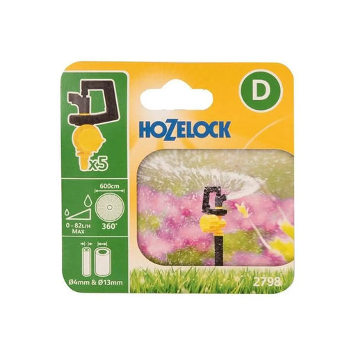 Hozelock 2798 Adjustable 360° Mini Sprinkler (Pack 5)