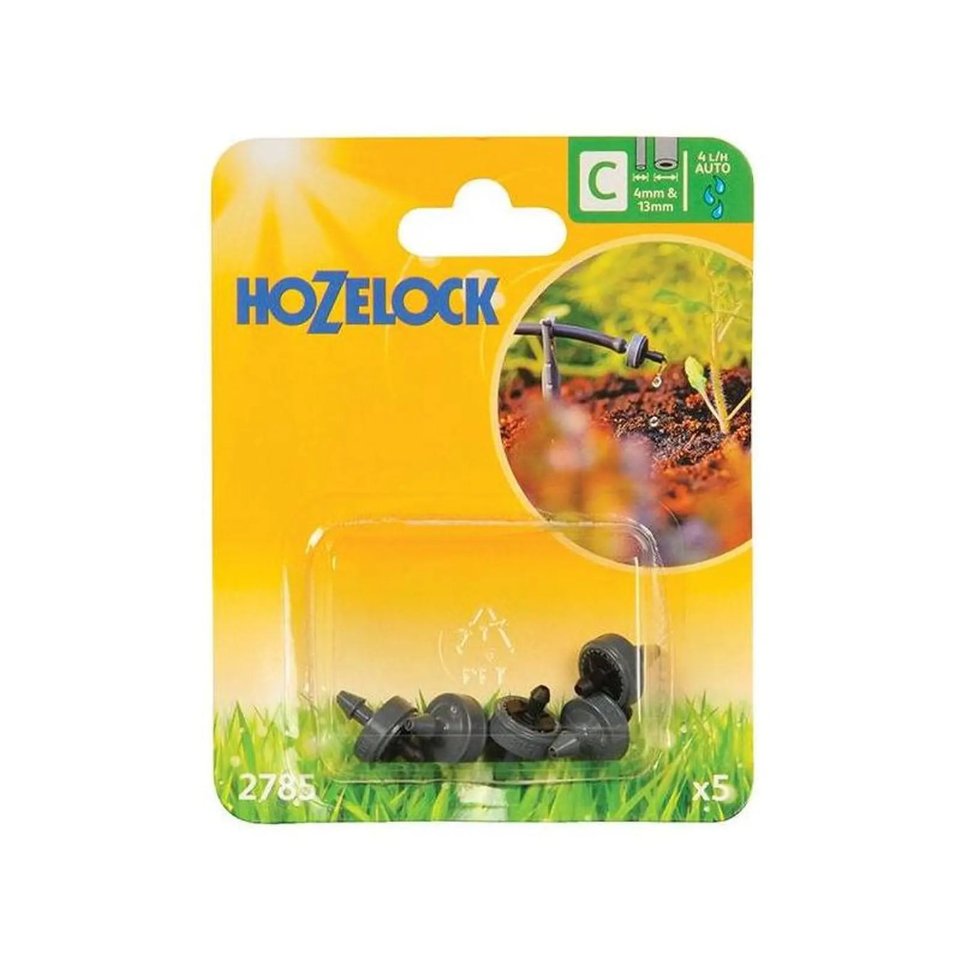 Hozelock 2785 End Line Pressure Dripper 4mm/13mm (Pack 5)