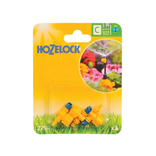 Hozelock 2794 Adjustable 180° Micro Spray Jet (Pack 3)