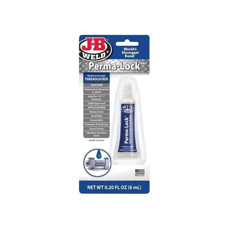 J-B Weld Perma-lock Blue Medium Strength Threadlocker 6ml