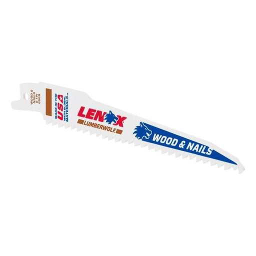 Lenox LumberWolf Reciprocating Saw Blade 152 x 19 x 1.3mm 6 TPI (Pack 5)
