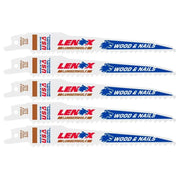 Lenox LumberWolf Reciprocating Saw Blade 152 x 19 x 1.3mm 6 TPI (Pack 5)