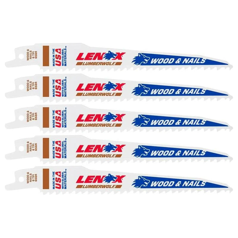 Lenox LumberWolf Reciprocating Saw Blade 152 x 19 x 1.3mm 6 TPI (Pack 5)