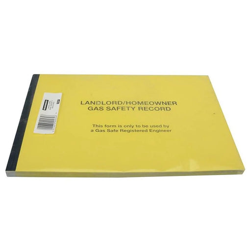 Monument 532P Gas Safe® Landlords Gas Safety Record Pad of 50