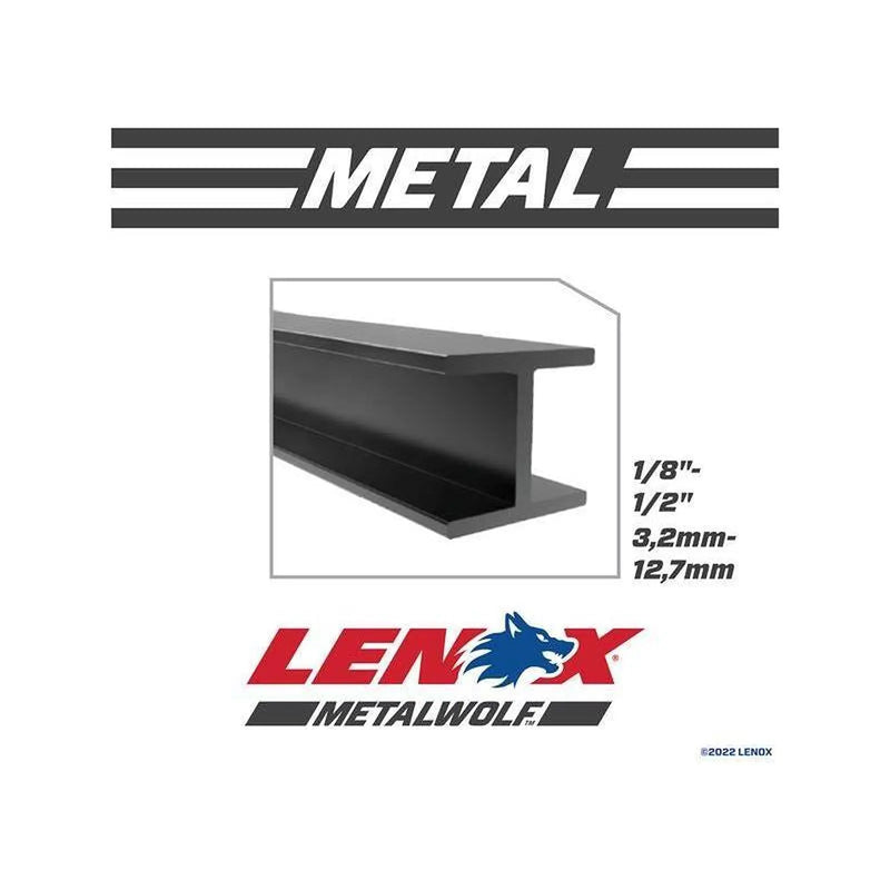 Lenox MultiWolf Wave Edge Reciprocating Saw Blade 152 x 25 x 1.1mm 14 TPI (Pack 5)