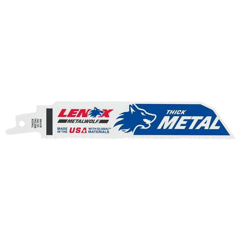 Lenox MultiWolf Wave Edge Reciprocating Saw Blade 152 x 25 x 1.1mm 14 TPI (Pack 5)