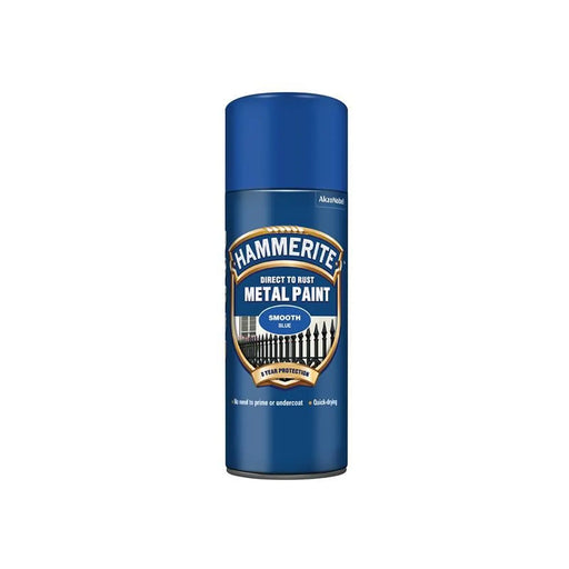 Hammerite Direct to Rust Smooth Finish Aerosol Blue 400ml