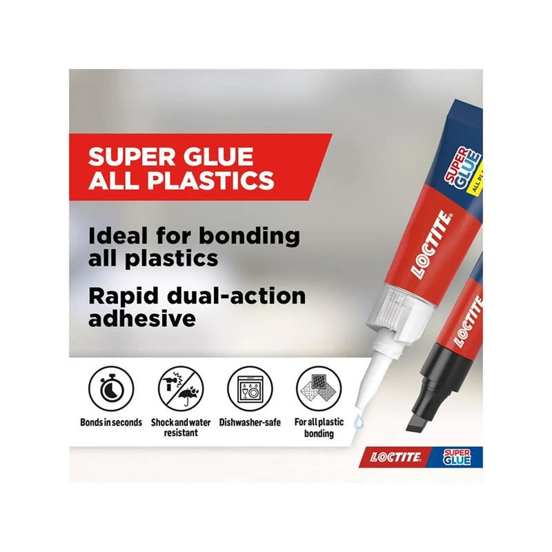 Loctite Super Glue All Plastics Pen 2g + 4ml Tube