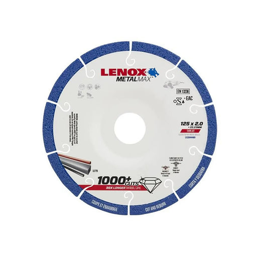 LENOX METALMAX Diamond Blade 125 x 2.0 x 22.23mm