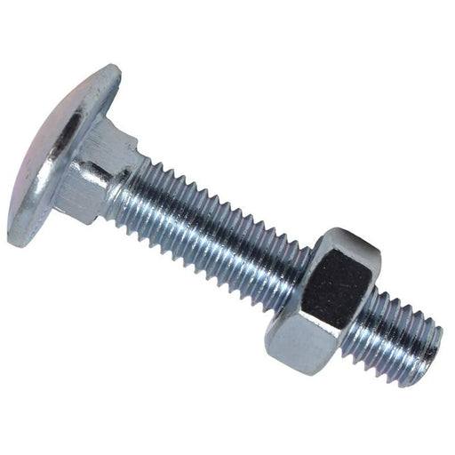 METALMATE® METALMATE Cup Square Hex Bolt & Nut ZP M8 x 40mm Box 50