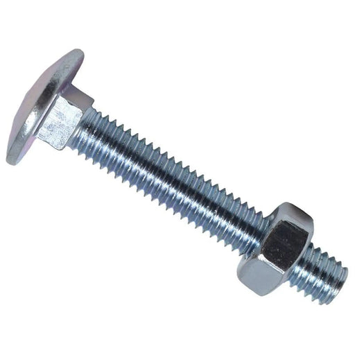 METALMATE® METALMATE Cup Square Hex Bolt & Nut ZP M6 x 40mm Box 50