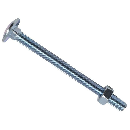 METALMATE® METALMATE Cup Square Hex Bolt & Nut ZP M6 x 75mm Box 25