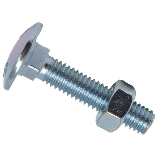 METALMATE® METALMATE Cup Square Hex Bolt & Nut ZP M6 x 30mm Box 50