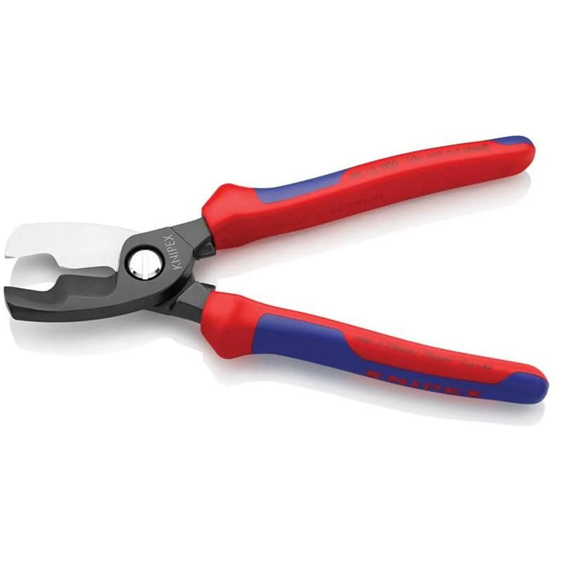 Knipex Cable Shears with Twin Cutting Edge Multi-Component Grip 200mm