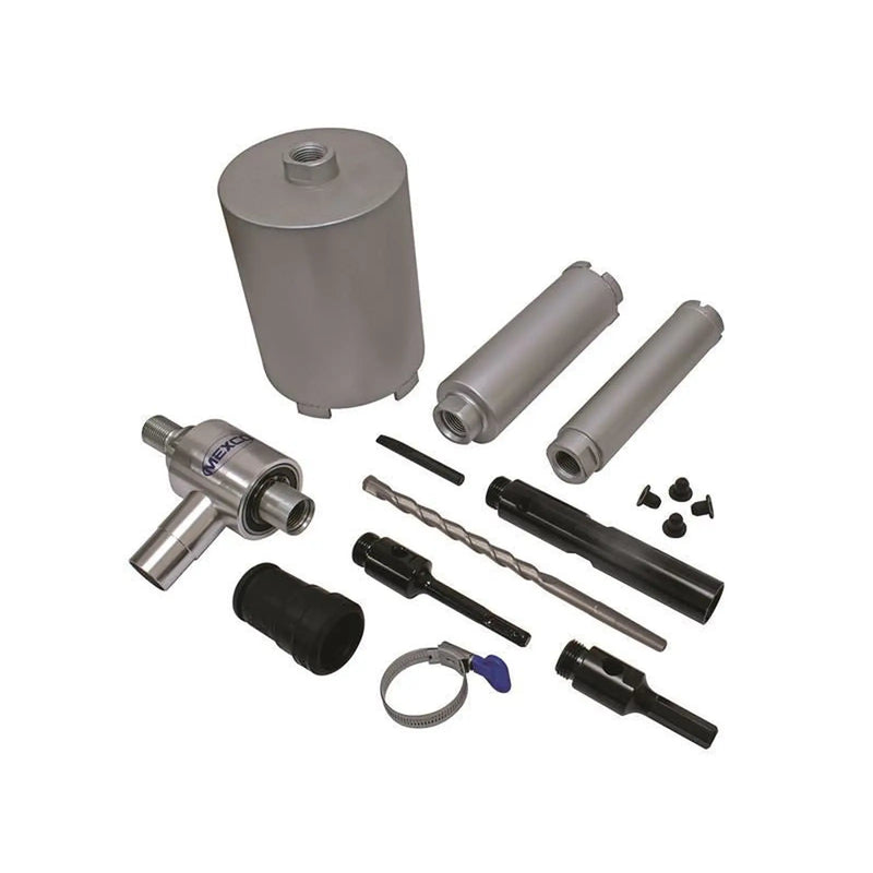 MEXCO Dust Management Core Drill Kit, 9 Piece