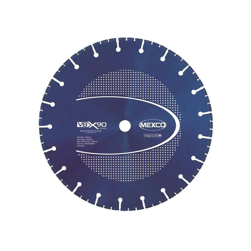 MEXCO VBX90 Grade Universal Diamond Blade 300 x 20mm