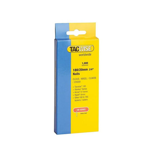 Tacwise 180 18 Gauge 20mm Nails (Pack 1000)