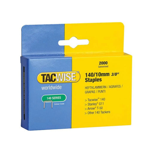 Tacwise 140 Heavy-Duty Staples 10mm (Type T50  G) (Pack 2000)