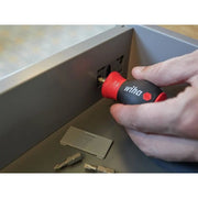 Wiha Magnetic SoftFinish® Stubby Screwdriver with Bit Magazine (PH, PZ)