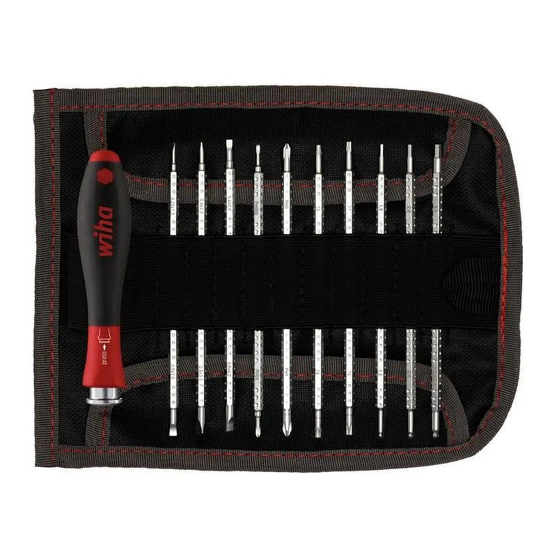 Wiha SYSTEM 4 SoftFinish® Interchangeable Screwdriver Set, 12 Piece