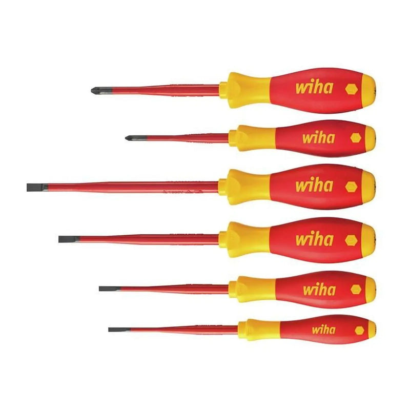 Wiha SoftFinish® electric slimFix SL/PZ Screwdriver Set, 6 Piece