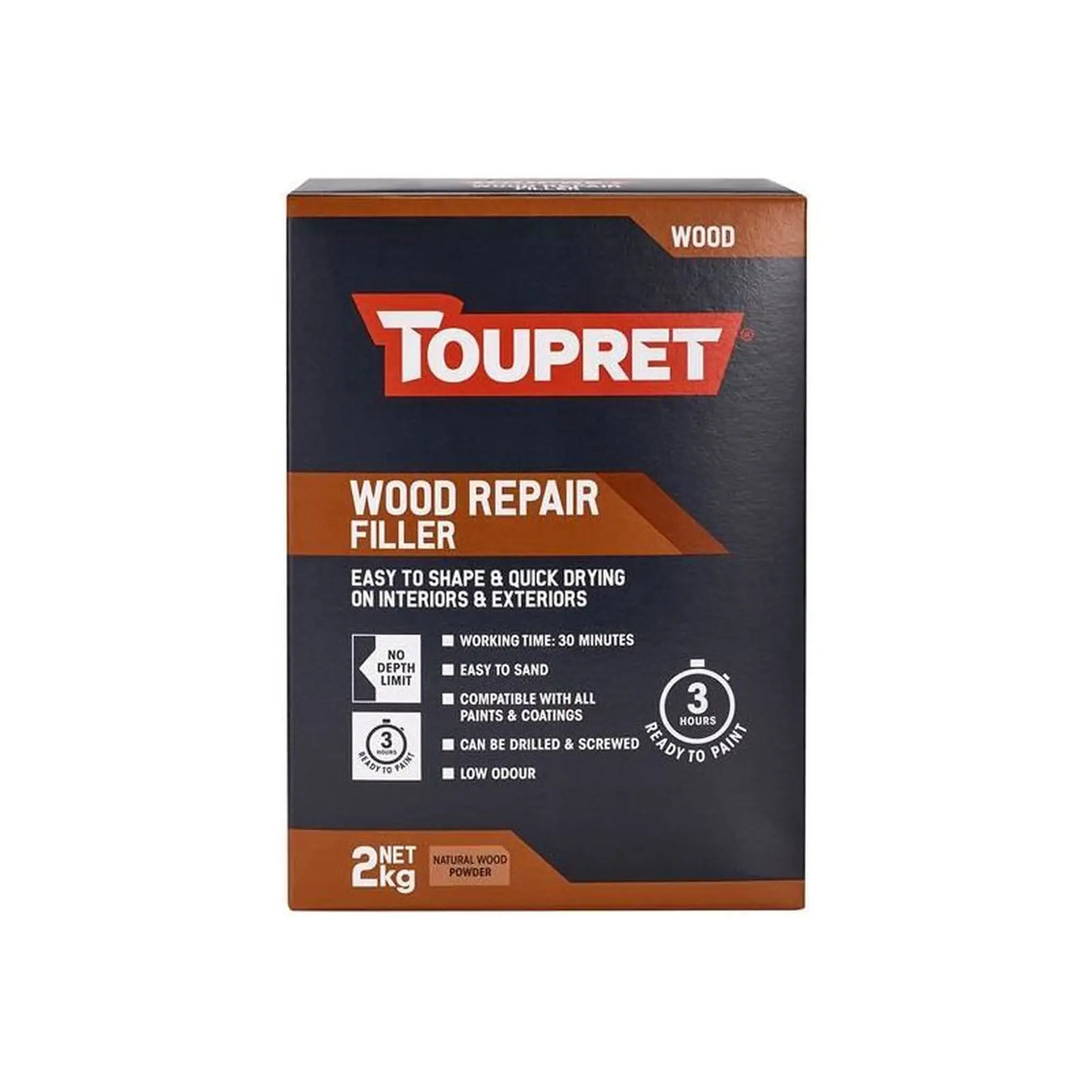 Toupret Wood Repair Filler Natural Wood 2kg