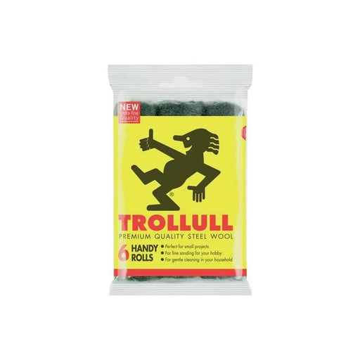 Trollull Handy Rolls Fine Steel Wool (Pack 6)