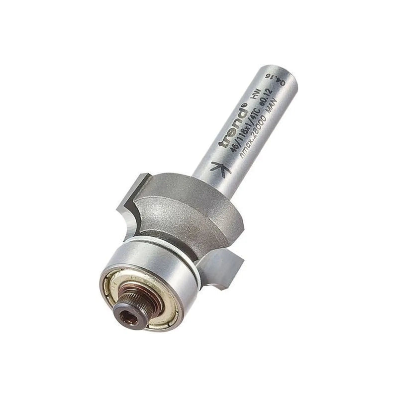 Trend 46/118 x 1/4 TCT Bearing Guided Ovolo & Round Over 3mm Radius