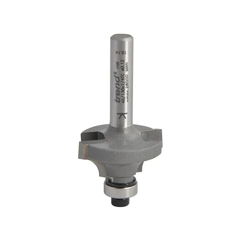 Trend 46/130 x 1/4 TCT Bearing Guided Ovolo & Round Over 6.3mm Radius