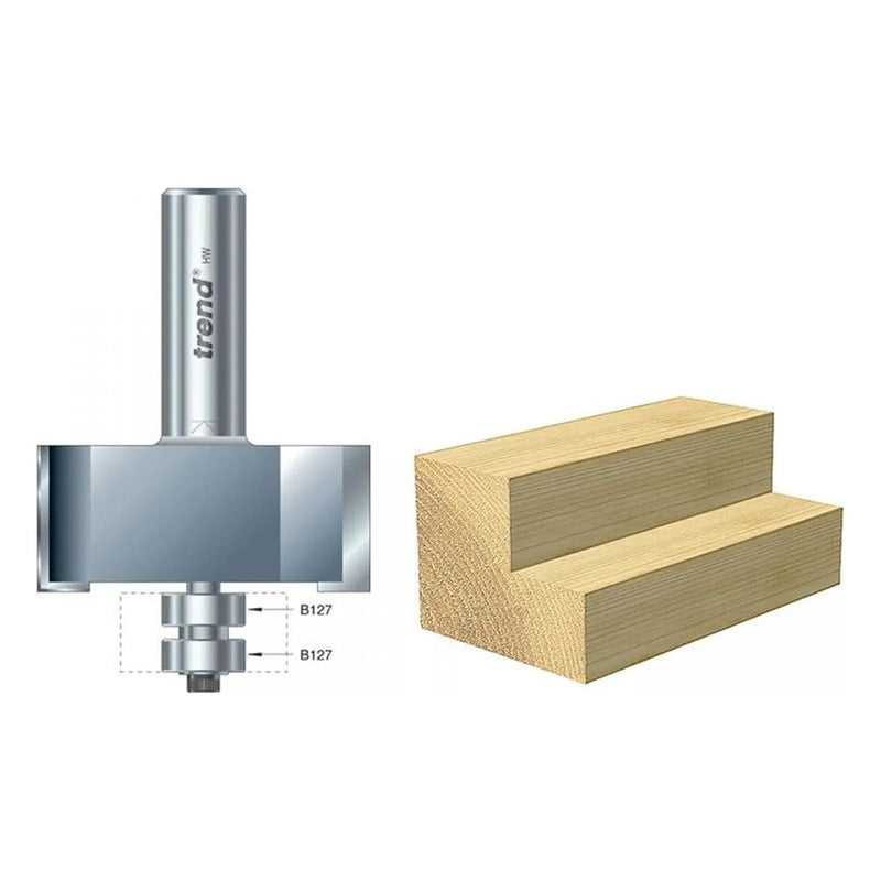Trend 46/390 x 1/2 TCT Bearing Guided Rebater 22.5mm x 50.8mm