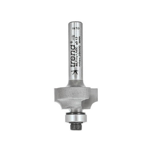 Trend 46/11 x 1/4 TCT Bearing Guided Ovolo & Round Over 3.2mm Radius