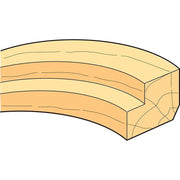 Trend 46/91 x 1/4 TCT 90° Shank Mounted Template Profiler 12.7 x 9.5mm