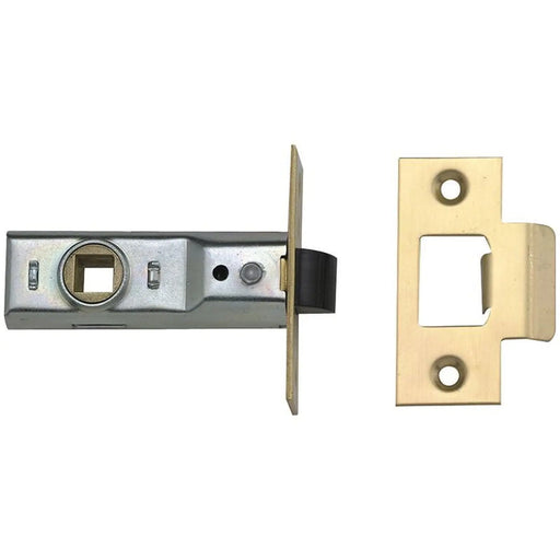 Yale Locks M888 Tubular Mortice Latch 64mm 2.5in Polished Brass Visi Pack of 1